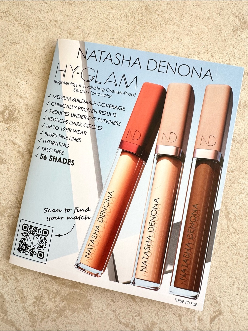 Natasha Denona HY-GLAM Serum Concealer 6 SHADES PODS